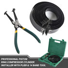 Professional 14 Band Piston Pliers Ring Compressor Tool Kit Cylinder Installer