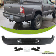 Black Complete Rear Step Bumper Assembly For 2005-2015 Toyota Tacoma Pickup