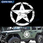 20 White Army Star Distressed Decal Car Hood Side Body Badge For Jeep Wrangler
