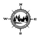 Lake Forest Trees Compass Vinyl Decal Sticker For Window Car Truck Jeep Trending