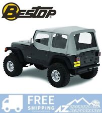Bestop Replace A Top Half Door Skins Clear Charcoal For 88-95 Jeep Wrangler Yj