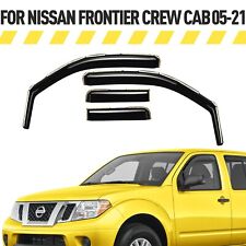 Rain Guards Vent Visors Shade For 2005-2021 Nissan Frontier Crew Cab