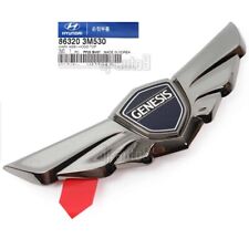 Emblem Hood Wing Black Chrome 863203m530 For Hyundai 2009-2014 Genesis