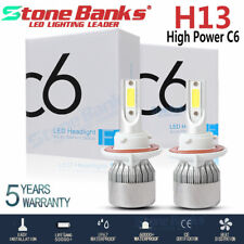 2pcs H13 9008 Led Headlight Bulbs Lamp Kit High Low Beam 6000k 120w 32000lm Us