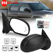 Passenger Side Power Heated Tow Mirror For 07-13 Silverado Sierra Puddle Light