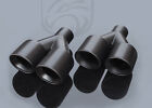 Exhaust Muffler Tips Black Dual Staggered 3.5 Lr Quad Set 2.25 Id 9.5 Long