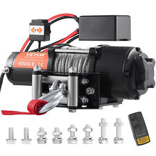 Vevor 4500lbs Electric Winch 12v Steel Cable Ip 55 Towing Truck Atv Utv Offroad