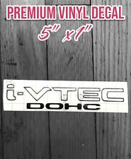 I-vtech Dohc Vinyl Decal Sticker Honda Acura Si Type R Rs Civic Accord 5x 1jdm