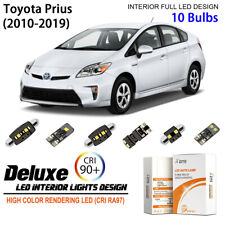 10 Bulb Led Interior Light Kit Xenon White Dome Light For 2010-2019 Toyota Prius