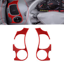 Red Carbon Fiber Side Air Vent Cover For Porsche 911 996 Boxster 986 1998-04