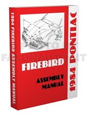 1984 Pontiac Firebird Factory Assembly Manual Trans Am Se