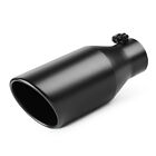 Black Diesel Exhaust Tip Stainless Steel Angle Cut 3 Inlet 5 Outlet 12 Long
