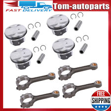 New Pistons Rings Connecting Rod Kit Fit For Buick Chevrolet Gmc Saturn 2.4l