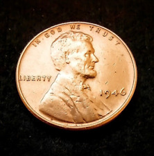 1946 Lincoln Wheat 1 Cent Penny Vintage Very Good Condition  Free Shipping