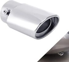 Universal Car Exhaust Pipe Tip Rear Tail Muffler Stainless Chrome 1.5 - 2.25