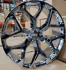22 Gmc Replica Wheels Chrome Snowflake 201 Rims Fit Yukon Sierra Tahoe Yukon