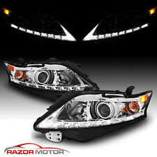 For 2010-2012 Lexus Rx350 Suv Led Bar Projector Chrome Headlights Pair