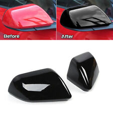 Black Side Rearview Mirrors Shell Cover Trim For Ford Mustang 2015 Accessories