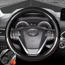 15 Carbon Fiber Leather Car Steering Wheel Cover For Toyota Camry Tacoma Tundra