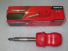 New Snap-on Stubby Red Ratcheting Screwdriver Ssdmr1ar Red Hard Handle Nib