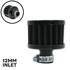 Black 12mm Engine Oil Crankcase Pcv Valve Cover Vent Breather Filter For Mazda
