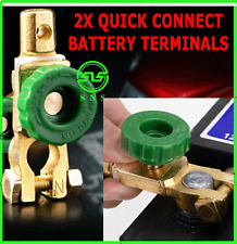 2 Car Battery Terminals Quick Disconnect Boat Top Post Off Master Kill Switch