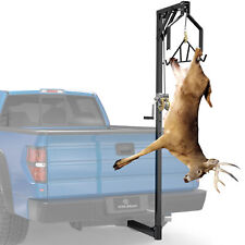 2 Truck Hitch Deer Hoist With Winch Lift Gambrel Set Adjustable Hitch 500lbs
