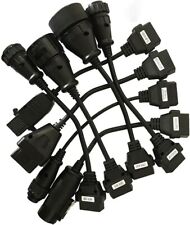 8pcs Obd2 Obdii Full Set Diagnostic Tool Adapter Truck Cables Pack For Autocom C