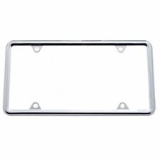 12 X 6 Chrome Front Rear Standard License Plate Frame Straight Corners New