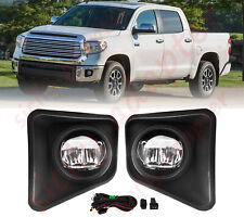 Led Fog Lights Front Bumper Lamps Wswitch Wiring For Toyota Tundra 2014-2021