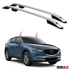 Top Roof Rack Side Rails Bars Aluminum Silver For Mazda Cx5 2017-2022 2 Pieces