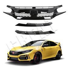 For 2016-2018 Honda Civic Front Grille Type R Style Hood Grill Hatchback Sedan