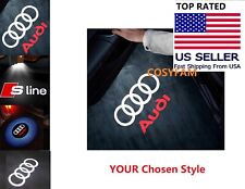 For Audi Door Logo Lights Led Laser Ghost Shadow Projector Courtesy Car 24 Pc