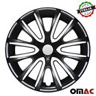14 Inch Hubcaps Wheel Rim Cover For Bmw Glossy Black With White Insert 4pcs Set