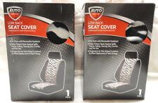 Autodrive 2-pc Zebra Print Bucket Seat Covers For Seats W Removable Headrest
