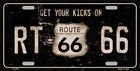 Route 66 Get Your Kicks Metal Tin License Plate Frame Tag Sign For Car And Truck