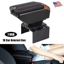 Latest 7usb Rechargeable Style Car Central Container Armrest Box Storage New