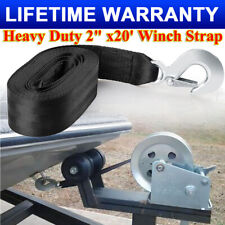 Trailer Winch Replacement Strap 2 X 20 10000 Lbs Safety Hook For Boat Jet Ski