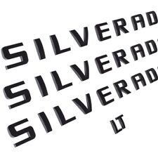 3d Gloss Black Tailgate Letters Rear Badge Emblem For Silverado 1500 Ltz