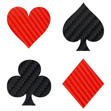 Heart Spade Club Diamond Decal - 4 Pack Of Playing Card Stickers