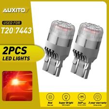 Auxito 7440 7441 7443 7444 T20 Led Brake Stop Light Bulb Lamp Bright Red Canbus