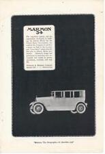Magazine Ad - 1920 - Marmon 34 - Nordyke Marmon - Indianapolis In