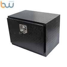24 Inch Durable Aluminum Diamond Plate Tool Underbody Box With T - Handle Latch
