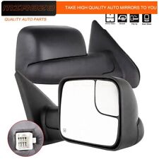 Mirozo For 02-09 Dodge Ram 1500 2500 3500 Tow Mirrors Power Heated Flip-up Pair