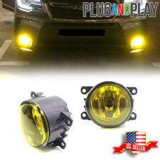 2pcs Yellow H11 Halogen Fog Lights Wh11 Bulbs 3000k For Honda Civic Accordetc
