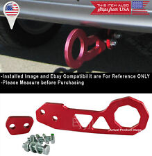 Aluminum Anodized Billet Red Rear Bumper Tow Hook Towing Kit For Toyota Scion