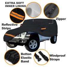 6 Layer Car Cover Waterproof Cotton For Jeep Wrangler Jk Tj 4door Sahara Rubicon