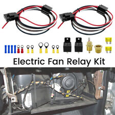 Dual Electric Fan Relay Kit With Thermostatic Sensor Switch 185 On 175 Off 40a
