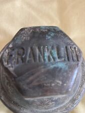 Early 1900s Franklin Brass Threaded Screw-on Hubcap Grease Cap Nut Antique B1