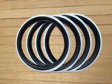 15 Wheel Tire Rubber Black White Wall Port A Wall Tire Insert Trim Set Of4